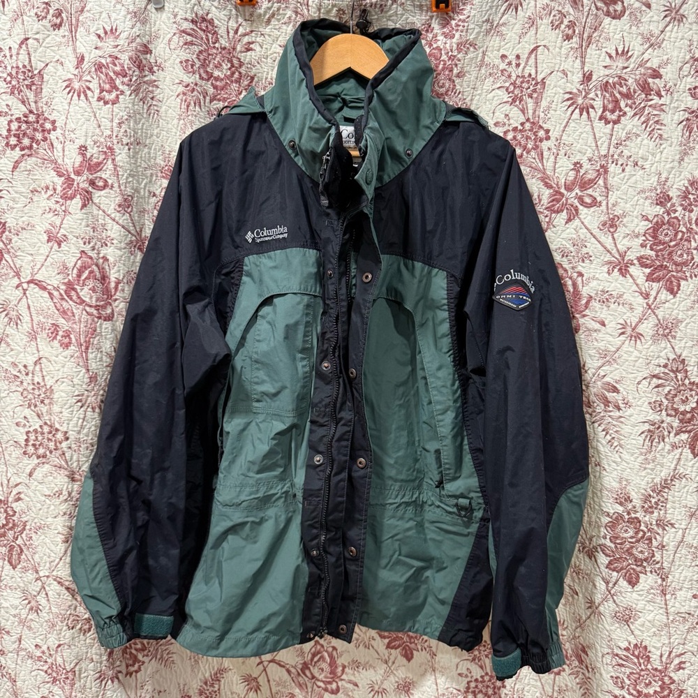 Columbia Omni-Tech Waterproof Hooded Jacket Men’s Large